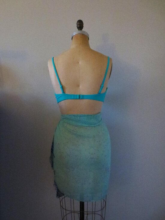 Old Navy 4-Way Convertible Teal Blue Bikini Top - NWOT - Picture 3 of 13